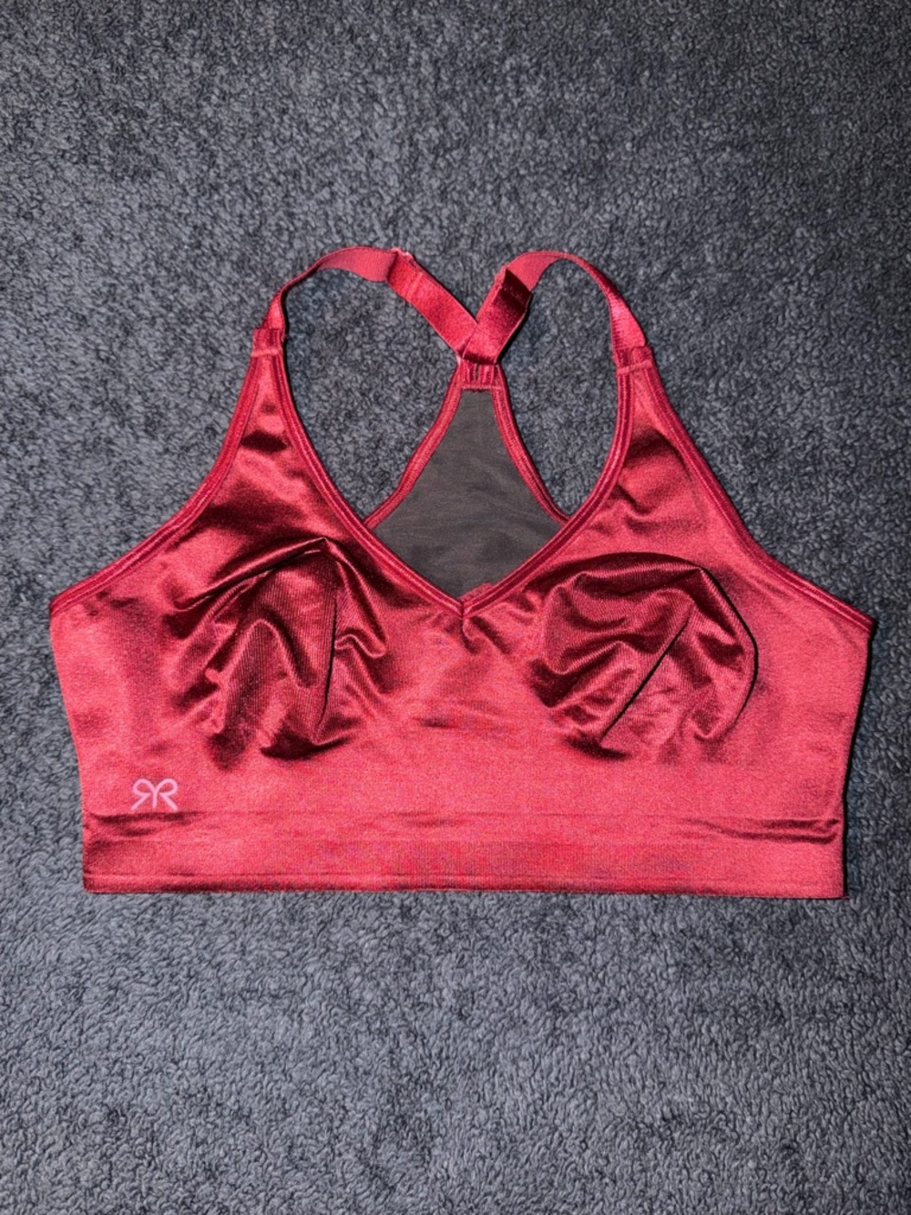 Ruby Ribbon Burgundy Sport Demiette Bra Size 32
